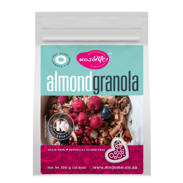 MojoMe Sugar-Free Low-Carb almond Granola 300g
